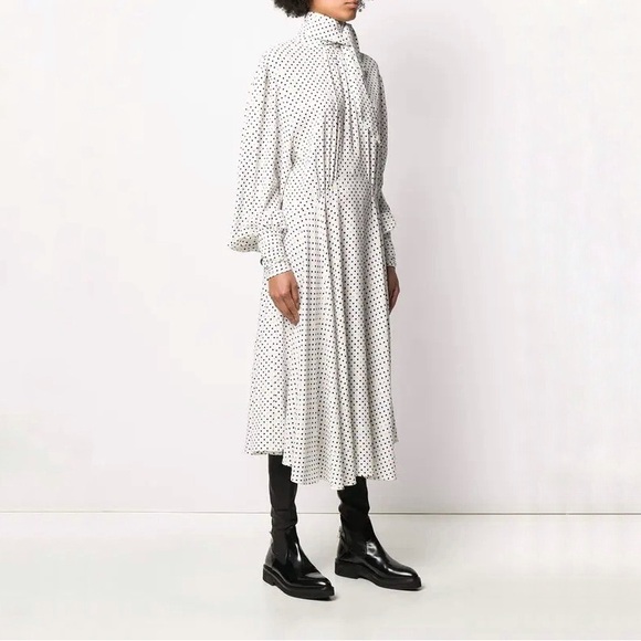 NWOT CHRISTOPHER KANE
Polka Dot Tie Neck Dress - White size 12 - Picture 3 of 16